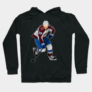 Nathan MacKinnon #29 Play The Puck Hoodie